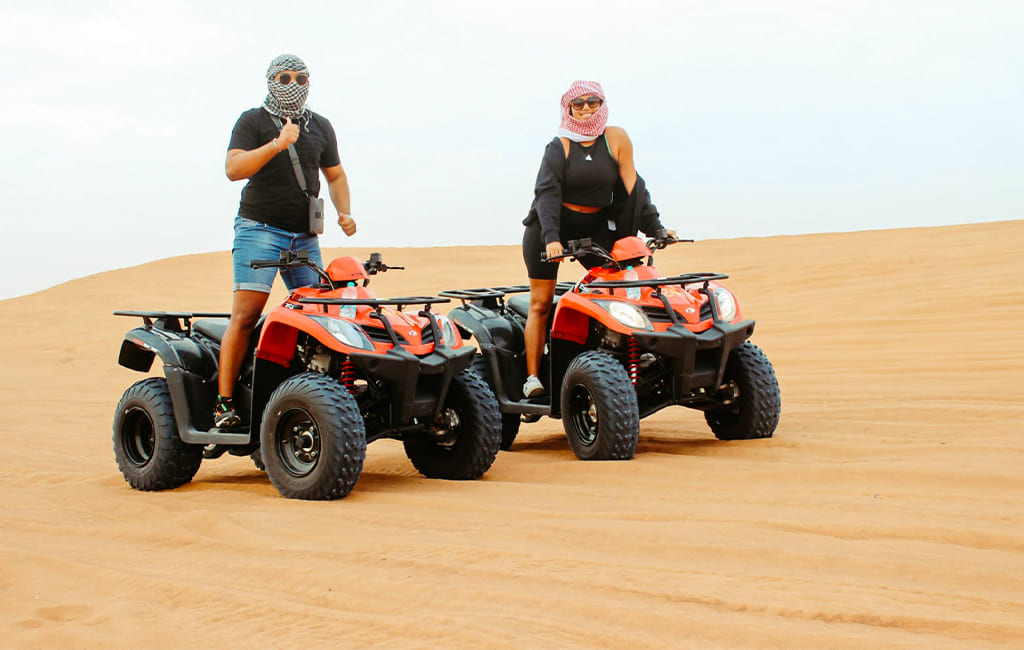 Quad Bike One hour  with Desert Safari and BBQ Dinner