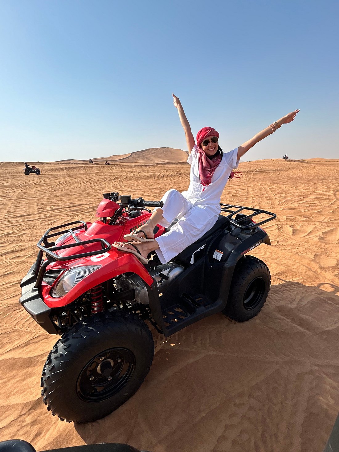 Quad Bike One hour  with Desert Safari and BBQ Dinner