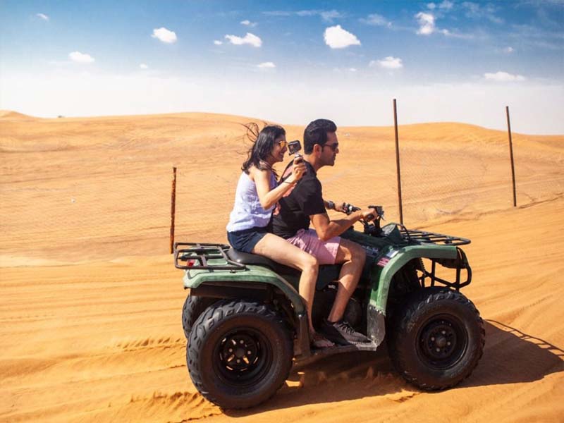 Quad Bike One hour  with Desert Safari and BBQ Dinner